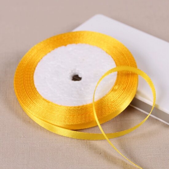 0.6cm satin ribbon for DIY bows, hair accessories, and wedding floral wrapping