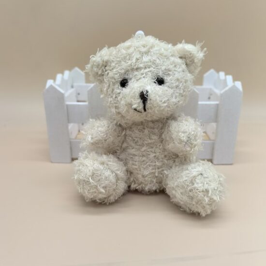 10 cm Mini Bouquet Teddy Bear Keychain – Sitting Plush Gift Toy