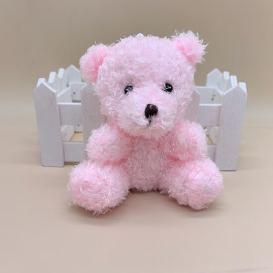 10 cm Mini Bouquet Teddy Bear Keychain – Sitting Plush Gift Toy