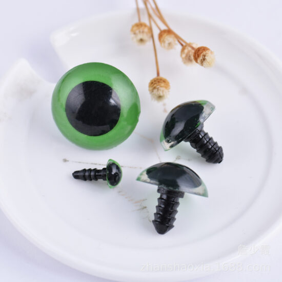 100pcs Black Crystal Eyes with Washers for Plush Toys, Teddy Bears and Dolls