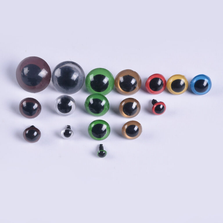 100pcs Black Crystal Eyes with Washers for Plush Toys, Teddy Bears and Dolls
