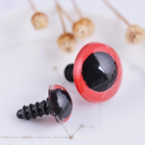 100pcs Black Crystal Eyes with Washers for Plush Toys, Teddy Bears and Dolls