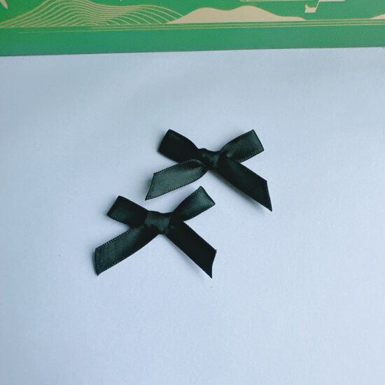 1cm satin ribbon bows hand-tied for garments and DIY accessories