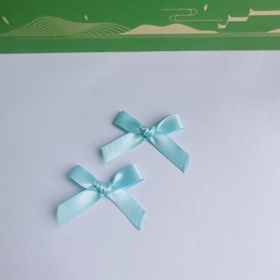 1cm satin ribbon bows hand-tied for garments and DIY accessories