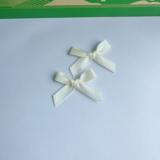 1cm satin ribbon bows hand-tied for garments and DIY accessories