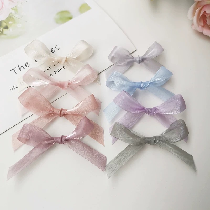 2.5cm milk silk organza ribbon for gift packaging and floral bow making