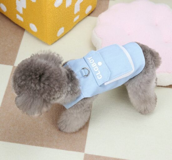 2024 spring-summer pet clothes set for small dogs, princess dress and overalls
