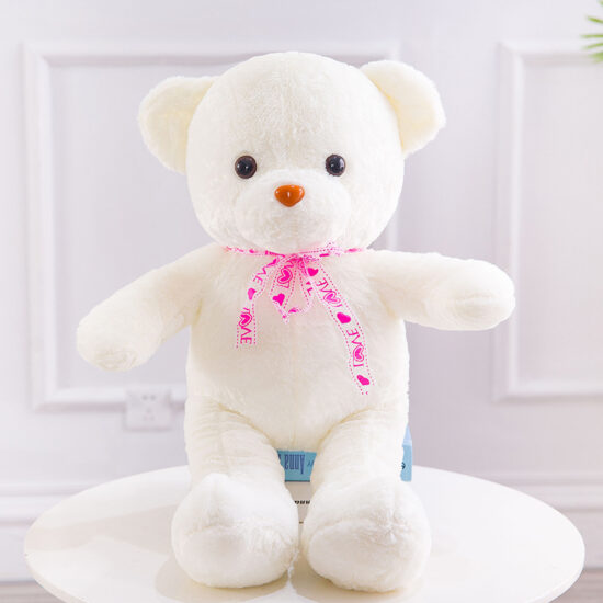 Rainbow Light-up Teddy Bear Plush Pillow – Glow-in-the-dark Valentine's and Birthday Gift

