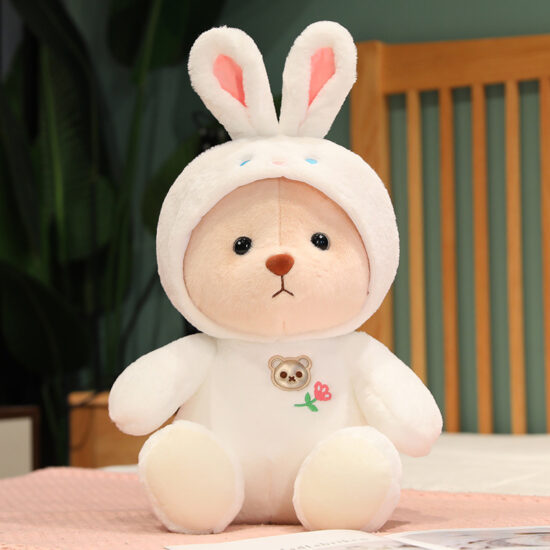 2025 Transformable Cute Teddy Bear Plush Toy – Creative Birthday Gift Stuffed Animal