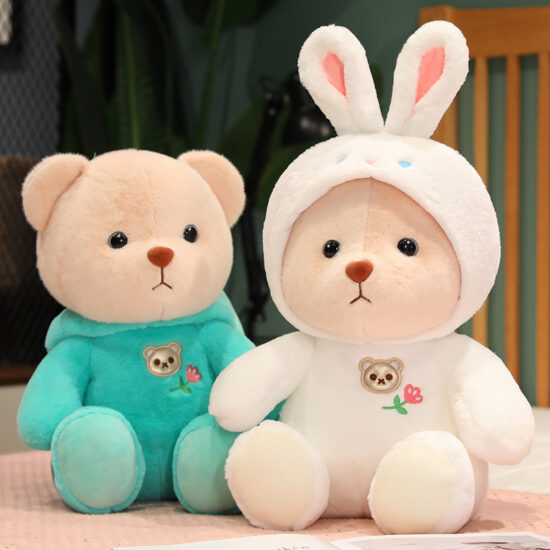 2025 Transformable Cute Teddy Bear Plush Toy – Creative Birthday Gift Stuffed Animal
