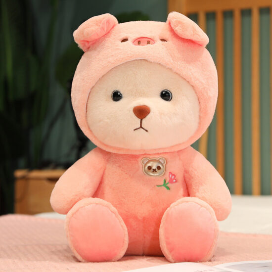 2025 Transformable Cute Teddy Bear Plush Toy – Creative Birthday Gift Stuffed Animal