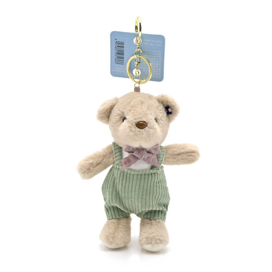 Cool Teddy Bear Plush Keychain – 4-Inch Mini Teddy Bear in 3 Colors