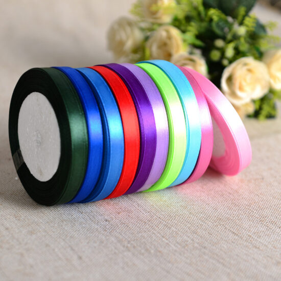 4cm handmade satin ribbon rose for DIY and garment decoration