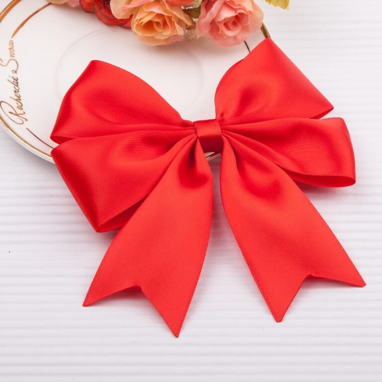4cm handmade satin ribbon rose for DIY and garment decoration