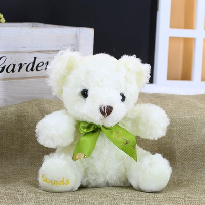 7-Inch Rose Plush Mini Teddy Bear – Soft Stuffed Toy for Gifting and Branding