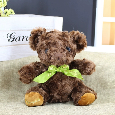 7-Inch Rose Plush Mini Teddy Bear – Soft Stuffed Toy for Gifting and Branding