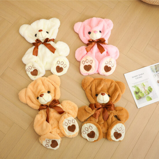 Sitting Teddy Bear Plush Shell for DIY Stuffing - Semi-Finished Toy Skin