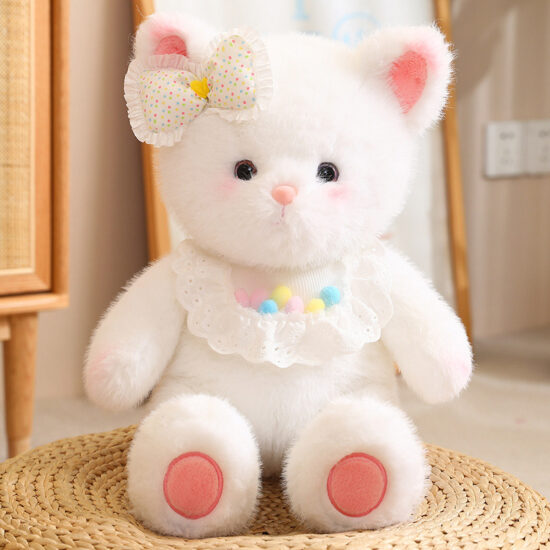 Cute Baby Animal Plush Toys – Teddy Bear, Bunny, and Cat Dolls for Kids