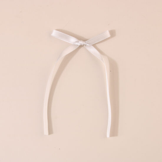 Ballet style handmade ribbon bow for double ponytail hair clips and cake decoration