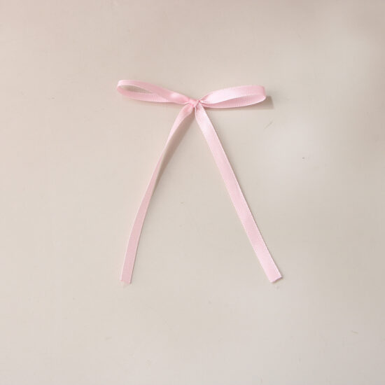 Ballet style handmade ribbon bow for double ponytail hair clips and cake decoration
