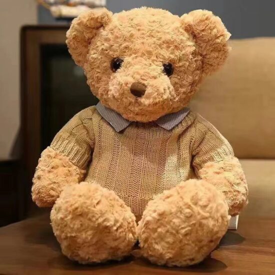 Bouquet Teddy Bear with Shirt – Romantic Stuffed Toy Gift for Valentine’s Day and Flower Arrangements