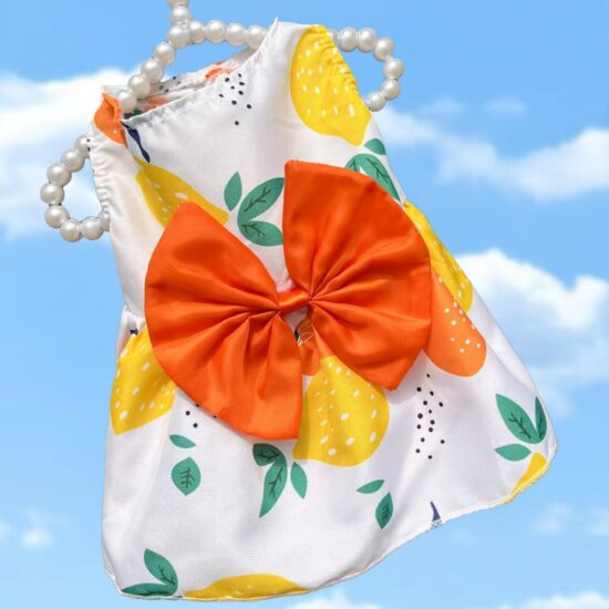 Spring and Summer Pet Dress for Small Dogs and Cats – Lightweight Outfit for French Bulldogs, Pomeranians, and Ragdoll Cats