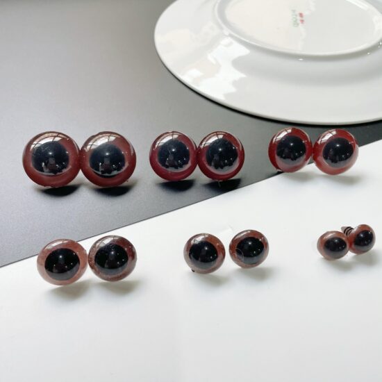 Brown Crystal Eyes and Nose Joints for Teddy Bear and Plush Toy DIY Projects