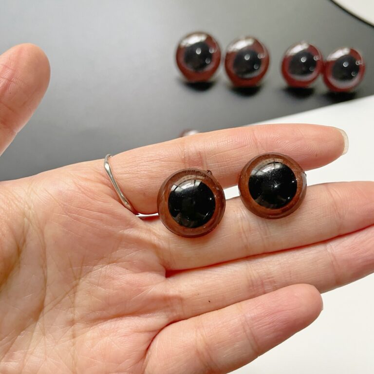 Brown Crystal Eyes and Nose Joints for Teddy Bear and Plush Toy DIY Projects