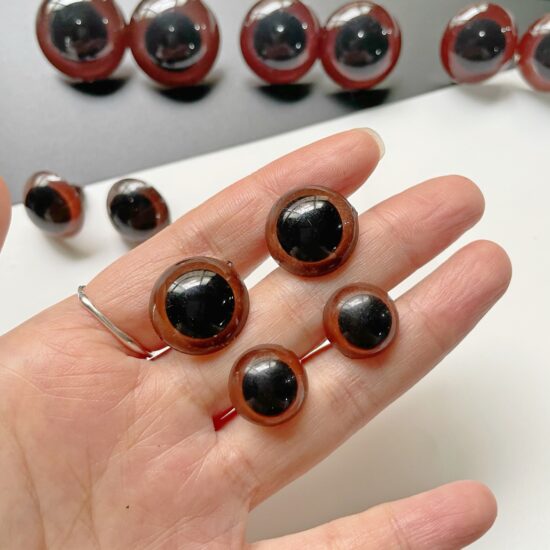 Brown Crystal Eyes and Nose Joints for Teddy Bear and Plush Toy DIY Projects