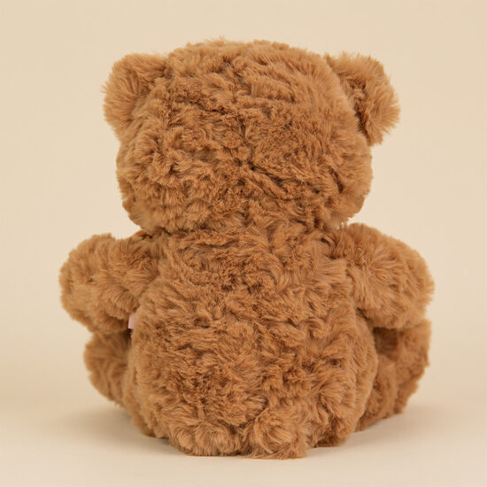 Cartoon Teddy Bear Holding Honey Jar – Cute Plush Toy for Kids and Girls