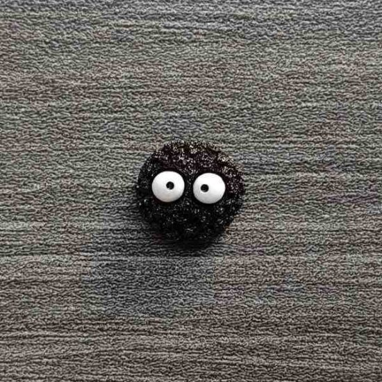  Teddy Ball Eye Cartoon Accessories – Plush Charms for Kids Hair Clips and DIY Craft