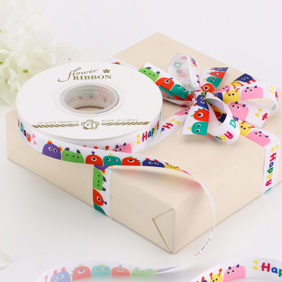 Satin ribbons with bows for Children’s Day gifts, party packaging, and decorations
