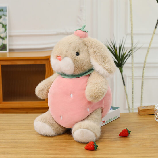 Convertible Plush Toy for Kids – Dress-Up Teddy Bear with Fruit and Animal Costumes