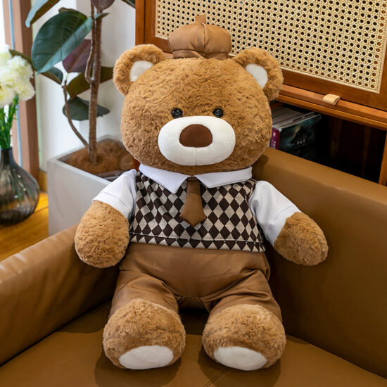 Couple Teddy Bear Plush Dolls – Large Wedding Plush Bears for Romantic Gifts