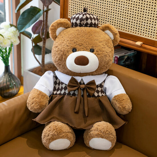 Couple Teddy Bear Plush Dolls – Large Wedding Plush Bears for Romantic Gifts