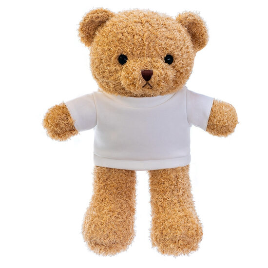 Custom Teddy Bear Plush Toy with Printed T-Shirt for Events and Promotions