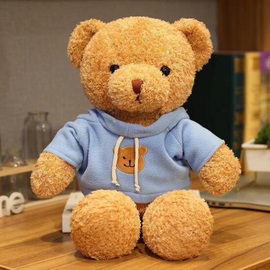 Custom Teddy Bear Plush Toy in Sweater with Gift Box – Logo Printed for Events & Promotions