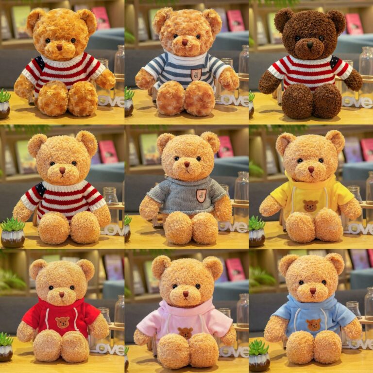 Custom Teddy Bear Plush Toy in Sweater with Gift Box – Logo Printed for Events & Promotions
