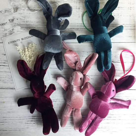 Custom Plush Teddy Bear Keychain with Chinese Surname and Logo Printing