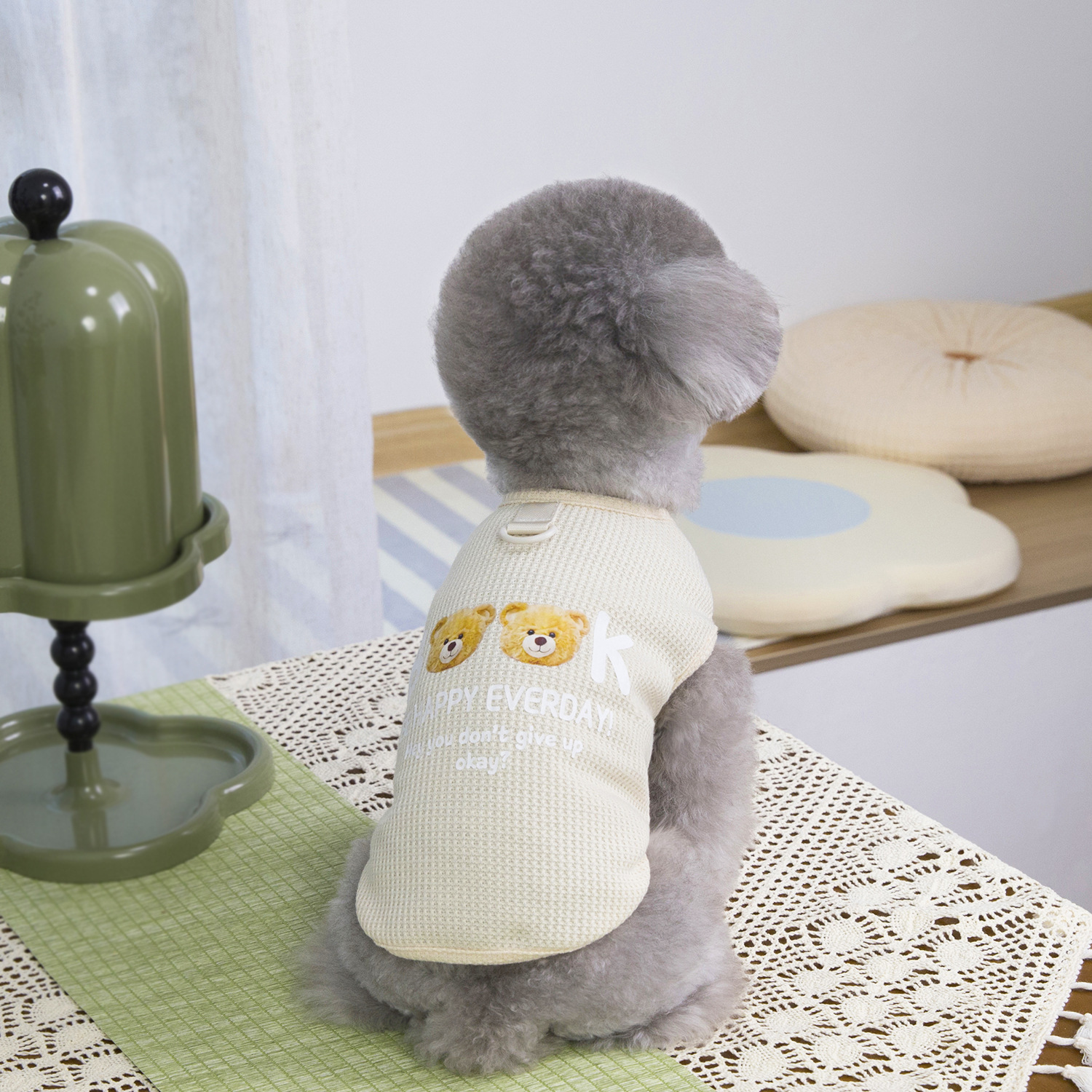 Summer pet vest for small dogs and cats with 25BOOK bear design