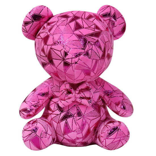 Candy-themed bunny and bear plush toy keychains for Valentine's Day and birthday gifts