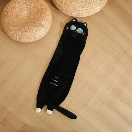  Long Cat Plush Pillow Shell – Unstuffed Soft Toy Skin for DIY and Manufacturing