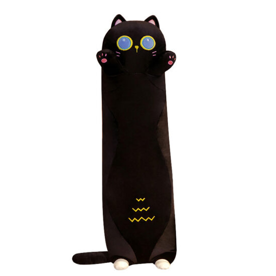  Long Cat Plush Pillow Shell – Unstuffed Soft Toy Skin for DIY and Manufacturing