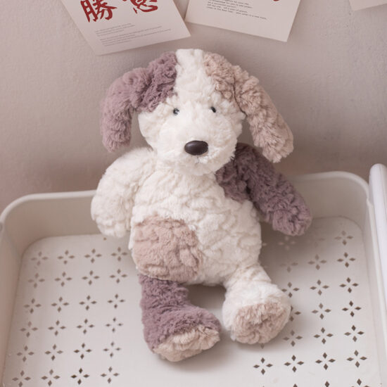 Cute plush bunny toy with floppy ears and a sweet expression, perfect gift for kids or Valentine's Day