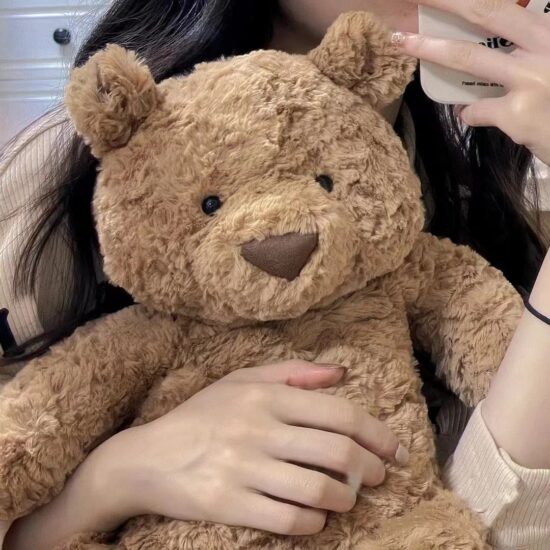 Cute Funny Barcelona Bear Plush Toy Soft Teddy Bear Pillow Large Stuffed Animal Gift
