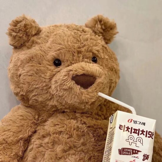 Cute Funny Barcelona Bear Plush Toy Soft Teddy Bear Pillow Large Stuffed Animal Gift