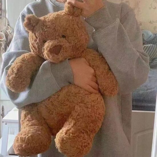 Cute Funny Barcelona Bear Plush Toy Soft Teddy Bear Pillow Large Stuffed Animal Gift