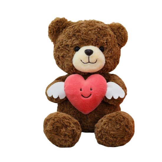 Heart-hugging teddy bear plush toy – Valentine’s gift