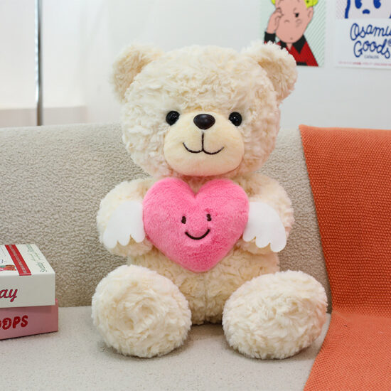 Heart-hugging teddy bear plush toy – Valentine’s gift