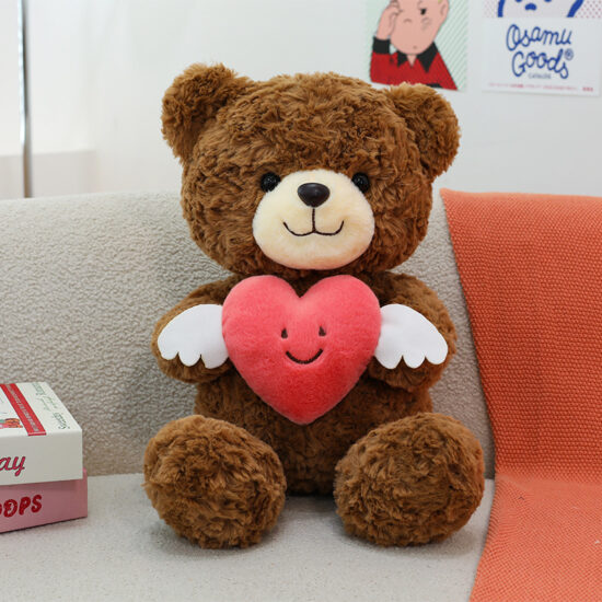 Heart-hugging teddy bear plush toy – Valentine’s gift